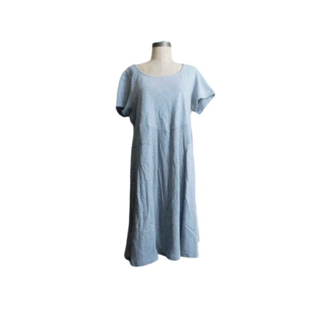 Soft Surroundings Size PXL Petite XL Heather Gray Knit Dress NWT $99